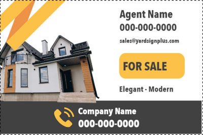 Custom Outdoor Yard Signs Multiple Sizes Elegant