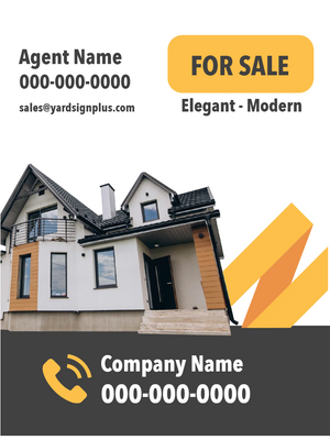 Custom Outdoor Yard Signs Multiple Sizes Elegant