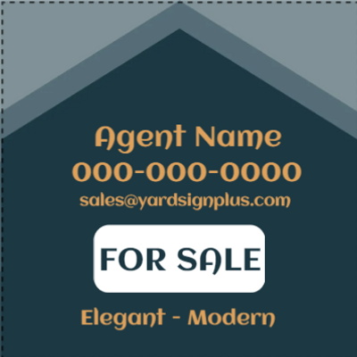 Custom Outdoor Yard Signs Multiple Sizes Modern House