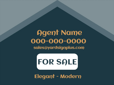 Custom Outdoor Yard Signs Multiple Sizes Modern House
