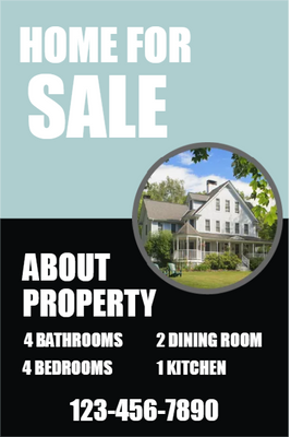 Custom Outdoor Yard Signs Multiple Sizes Home For Sale