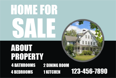 Custom Outdoor Yard Signs Multiple Sizes Home For Sale
