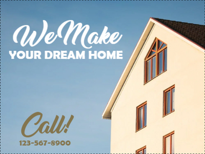 Custom Outdoor Yard Signs Multiple Sizes Dream Home