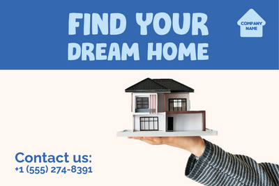 Custom Outdoor Yard Signs Multiple Sizes Your Dream Home