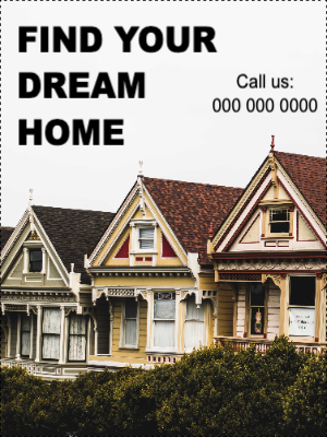 Custom Outdoor Yard Signs Multiple Sizes Your Dream Home