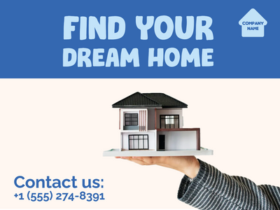 Custom Outdoor Yard Signs Multiple Sizes Your Dream Home