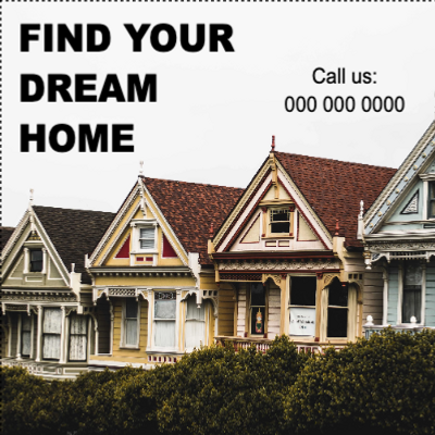Custom Outdoor Yard Signs Multiple Sizes Your Dream Home
