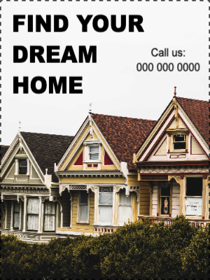 Custom Outdoor Yard Signs Multiple Sizes Your Dream Home