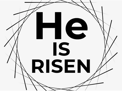 Custom Outdoor Yard Signs Multiple Sizes He Is Risen