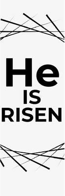 Custom Outdoor Yard Signs Multiple Sizes He Is Risen