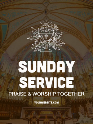 Custom Outdoor Yard Signs Multiple Sizes Sunday Service