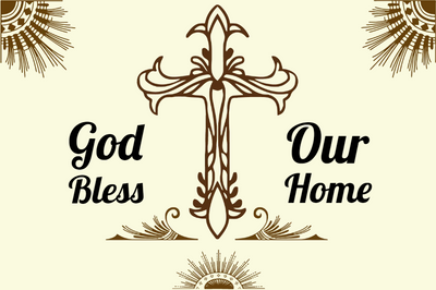 Custom Outdoor Yard Signs Multiple Sizes God Bless Our Home