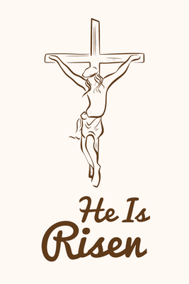 Custom Outdoor Yard Signs Multiple Sizes He Is Risen Cross