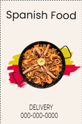 Custom Outdoor Yard Signs Multiple Sizes Spanish Food
