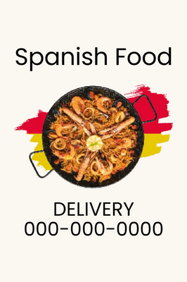 Custom Outdoor Yard Signs Multiple Sizes Spanish Food
