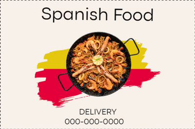 Custom Outdoor Yard Signs Multiple Sizes Spanish Food