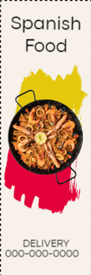 Custom Outdoor Yard Signs Multiple Sizes Spanish Food