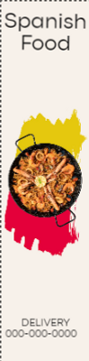 Custom Outdoor Yard Signs Multiple Sizes Spanish Food