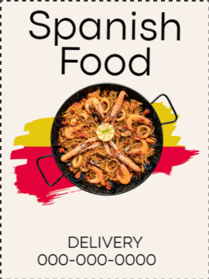 Custom Outdoor Yard Signs Multiple Sizes Spanish Food
