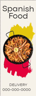 Custom Outdoor Yard Signs Multiple Sizes Spanish Food