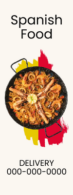 Custom Outdoor Yard Signs Multiple Sizes Spanish Food