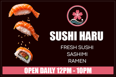Custom Outdoor Yard Signs Multiple Sizes Sushi