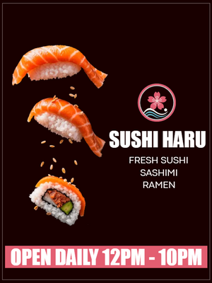 Custom Outdoor Yard Signs Multiple Sizes Sushi