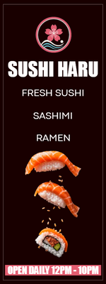 Custom Outdoor Yard Signs Multiple Sizes Sushi