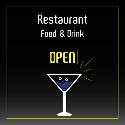 Custom Outdoor Yard Signs Multiple Sizes Restaurant Food and Drink