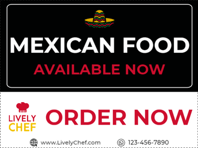 Custom Outdoor Yard Signs Multiple Sizes Mexican Food