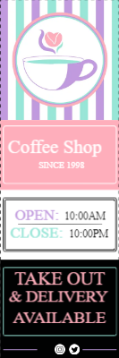 Custom Outdoor Yard Signs Multiple Sizes Coffee Shop