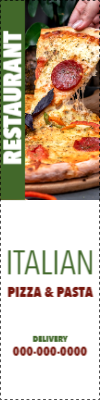 Custom Outdoor Yard Signs Multiple Sizes Italian Pizza and Pasta