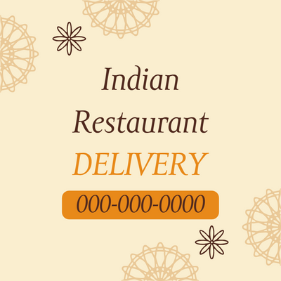 Custom Outdoor Yard Signs Multiple Sizes Indian Restaurant