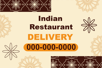 Custom Outdoor Yard Signs Multiple Sizes Indian Restaurant