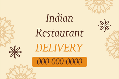 Custom Outdoor Yard Signs Multiple Sizes Indian Restaurant