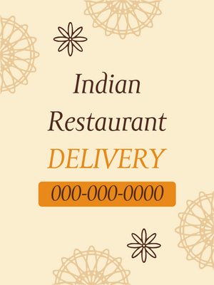 Custom Outdoor Yard Signs Multiple Sizes Indian Restaurant