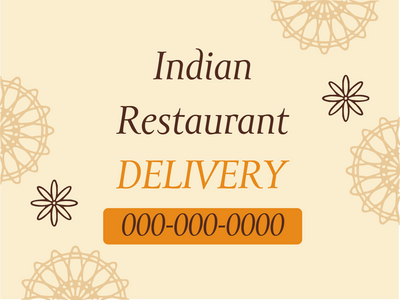 Custom Outdoor Yard Signs Multiple Sizes Indian Restaurant