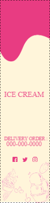 Custom Outdoor Yard Signs Multiple Sizes Ice Cream Delivery