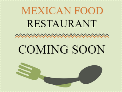Custom Outdoor Yard Signs Multiple Sizes Mexican Food Restaurant