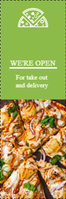Custom Outdoor Yard Signs Multiple Sizes Take Out and Delivery