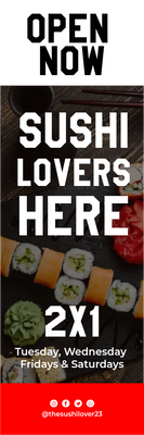Custom Outdoor Yard Signs Multiple Sizes Best Sushi Lovers