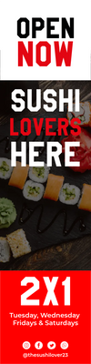 Custom Outdoor Yard Signs Multiple Sizes Best Sushi Lovers