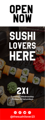 Custom Outdoor Yard Signs Multiple Sizes Best Sushi Lovers