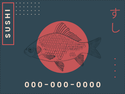 Custom Outdoor Yard Signs Multiple Sizes Sushi