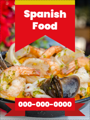 Custom Outdoor Yard Signs Multiple Sizes Spanish Food