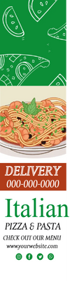 Custom Outdoor Yard Signs Multiple Sizes Italian Pizza and Pasta