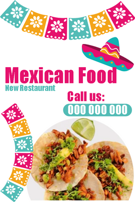 Custom Outdoor Yard Signs Multiple Sizes Mexican Food
