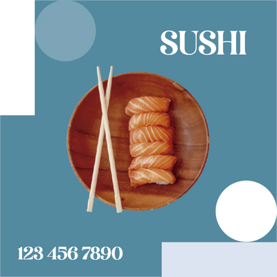 Custom Outdoor Yard Signs Multiple Sizes Japanese Sushi
