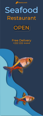 Custom Outdoor Yard Signs Multiple Sizes Seafood Restaurant