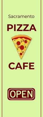 Custom Outdoor Yard Signs Multiple Sizes Pizza Cafe